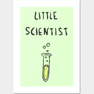 little scientist children kids Posters and Art